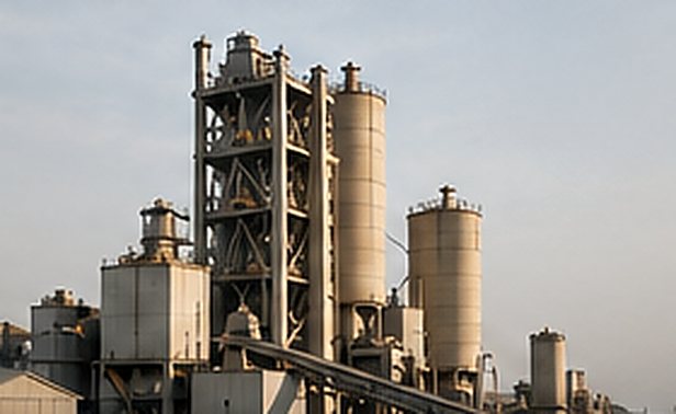 Cement industry plant using industrial rollers