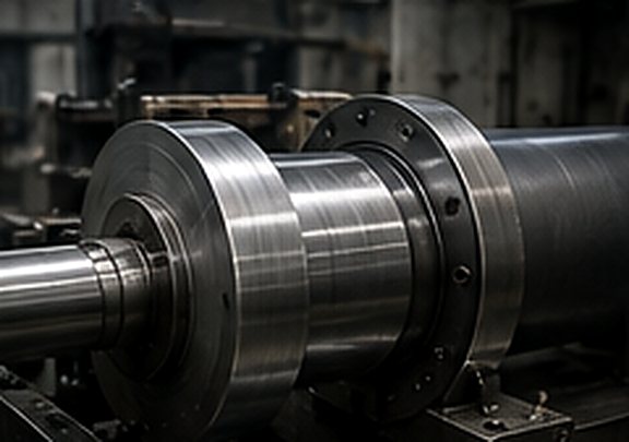 Chemical core cleaning stage of roller manufacturing